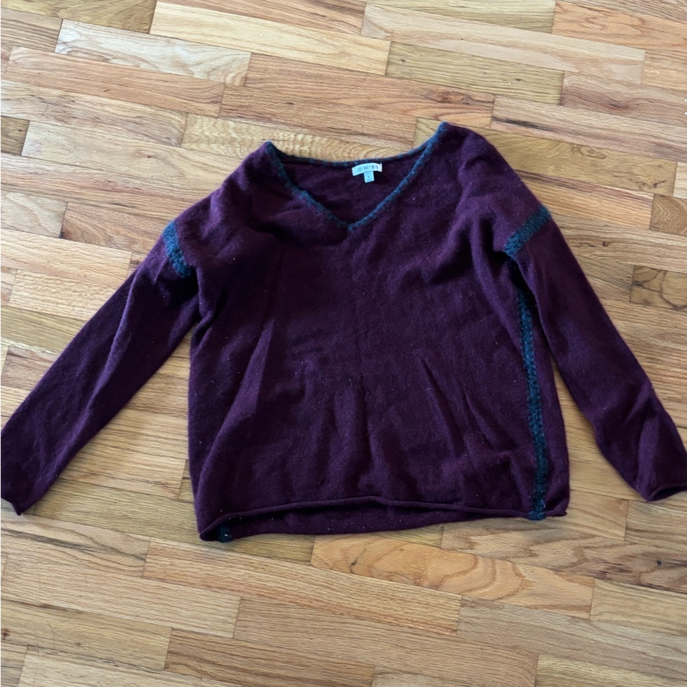 Johnny Was Deep Burgundy Sweater